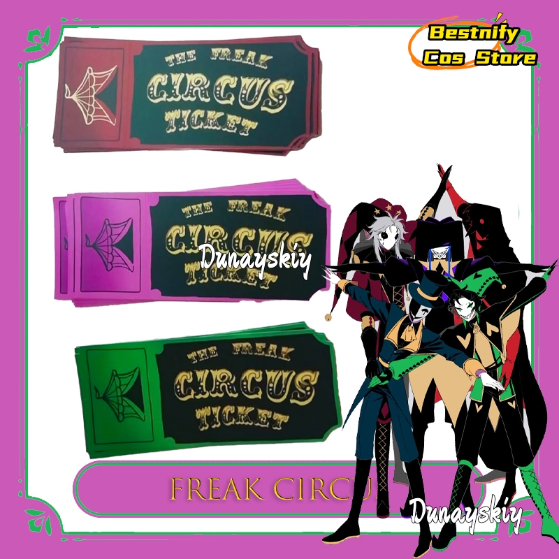 Anime Merchandise In Japanese - Kartu Tiket BFreak Circus Merah Hijau