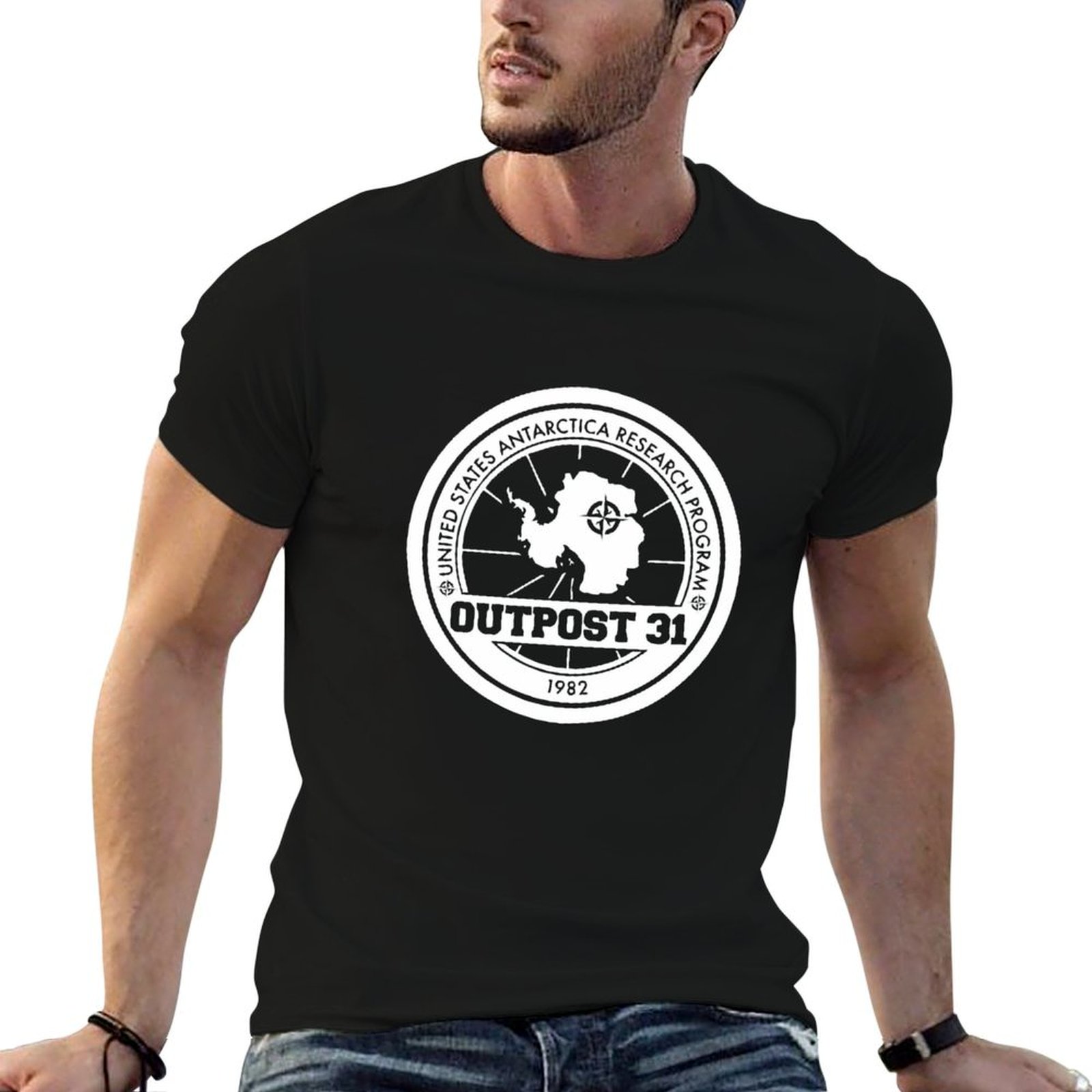 Anime Merchandise For Men - Outpost 31 Logo MERCHANDISE T-Shirt Kaus