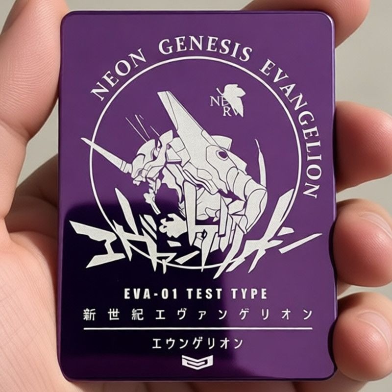 Evangelion Anime Merchandise - Bros Logam Laser Neon Genesis Evangelion