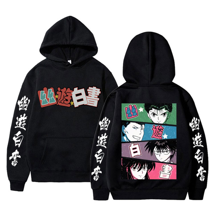 Anime Merch Hoodie - Hoodie Merchandise Anime YuYu Hakusho Pria