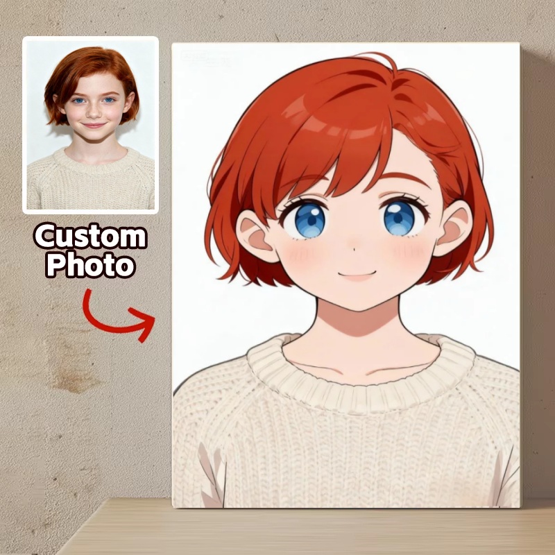 Potret Kartun Anime Kustom Pos - Anime Poster Print ulasan dan harga