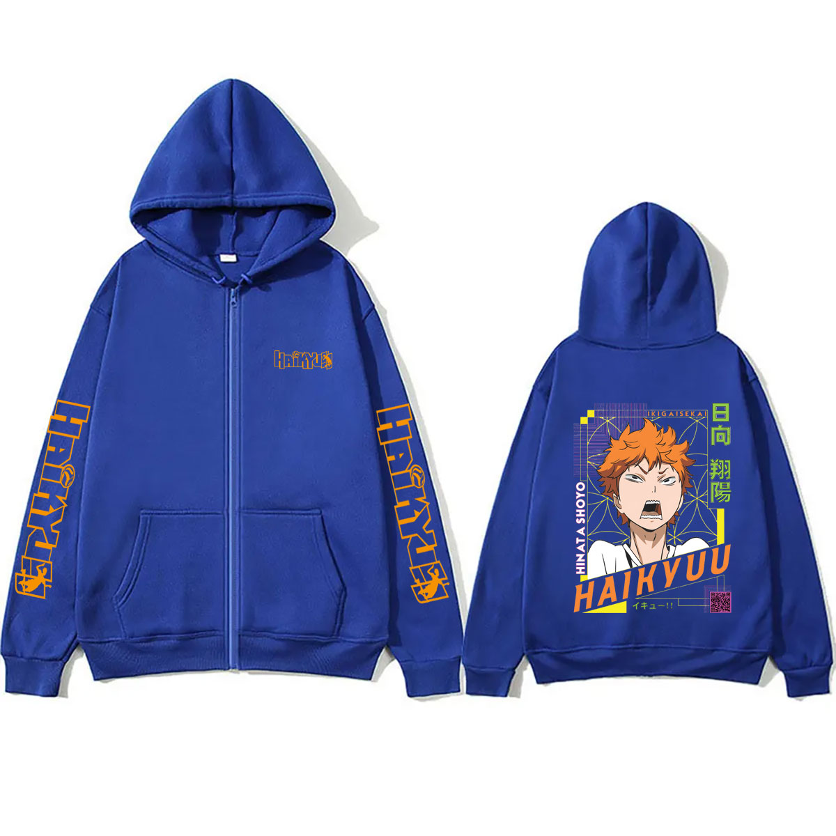 Hoodie Zipper Anime Haikyuu Sh - Anime Merch Hoodie ulasan dan harga