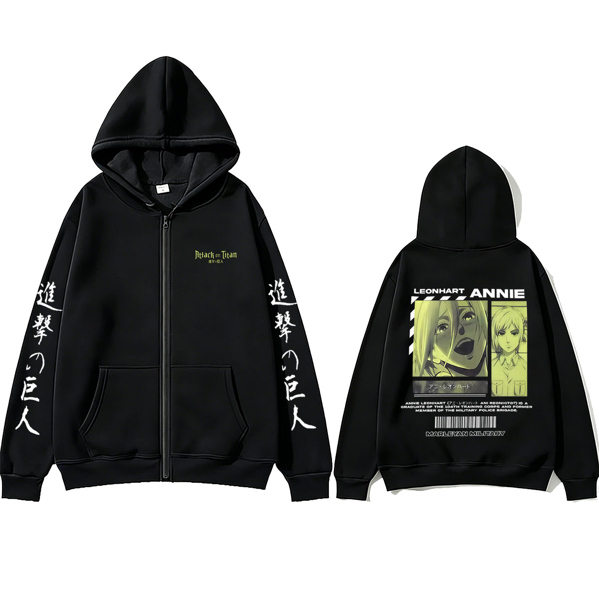 Anime Attack on Titan Annie Le - Anime Merch Hoodie ulasan dan harga