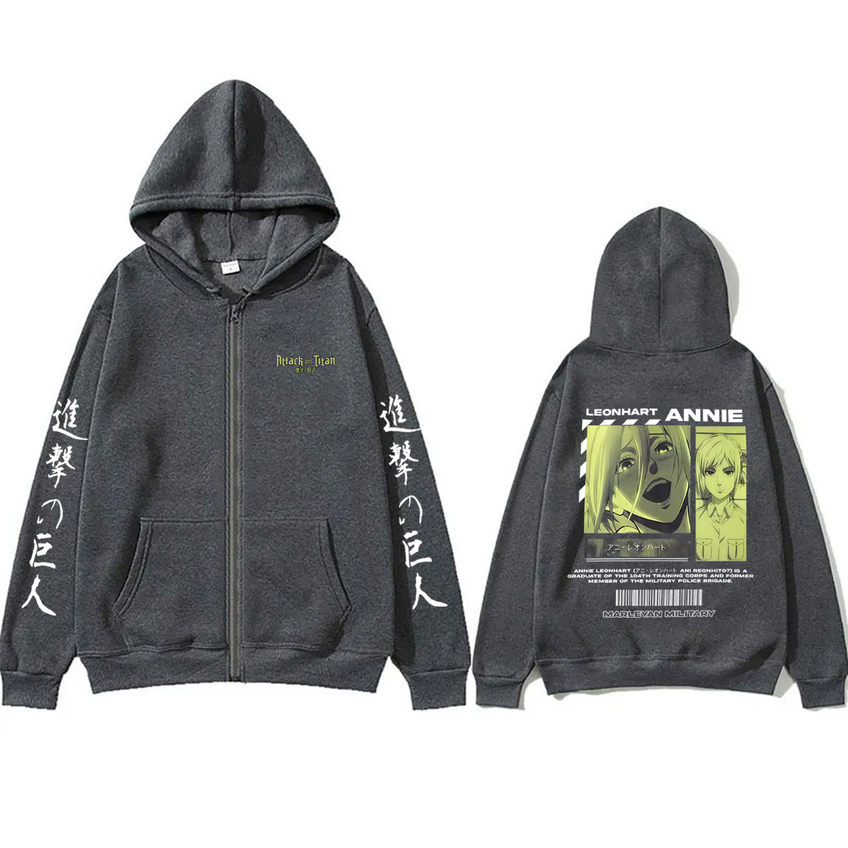 Anime Attack on Titan Annie Le - Anime Merch Hoodie ulasan dan harga