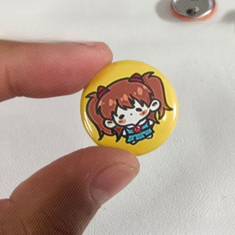 5 Buah Pin Lencana Kancing Luc - Evangelion Anime Merchandise ulasan dan harga