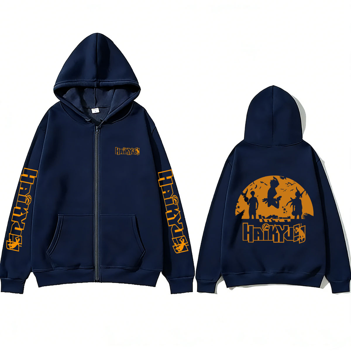 Hoodie Zipper Anime Haikyuu Me - Anime Merch Hoodie ulasan dan harga
