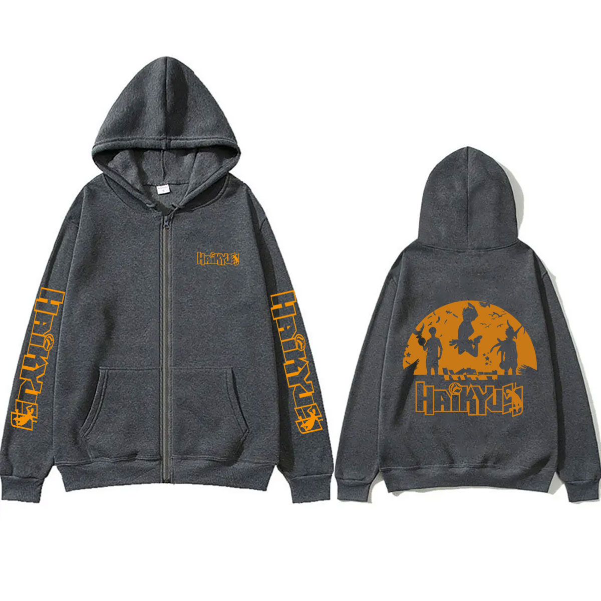 Hoodie Zipper Anime Haikyuu Me - Anime Merch Hoodie ulasan dan harga