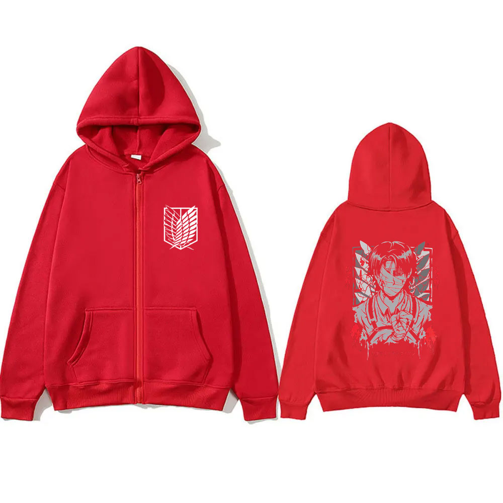 Hoodie Resleting Grafis Wajah  - Anime Merch Hoodie ulasan dan harga